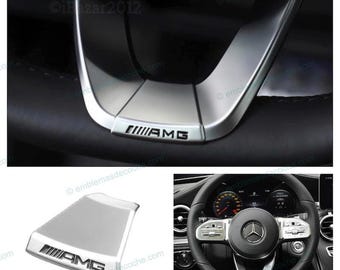 AMG Logo Emblem for Mercedes Benz Steering Wheel Sticker
