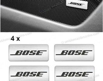 4 x Bose logo emblem for audio car vehicle sound equipment speaker sticker