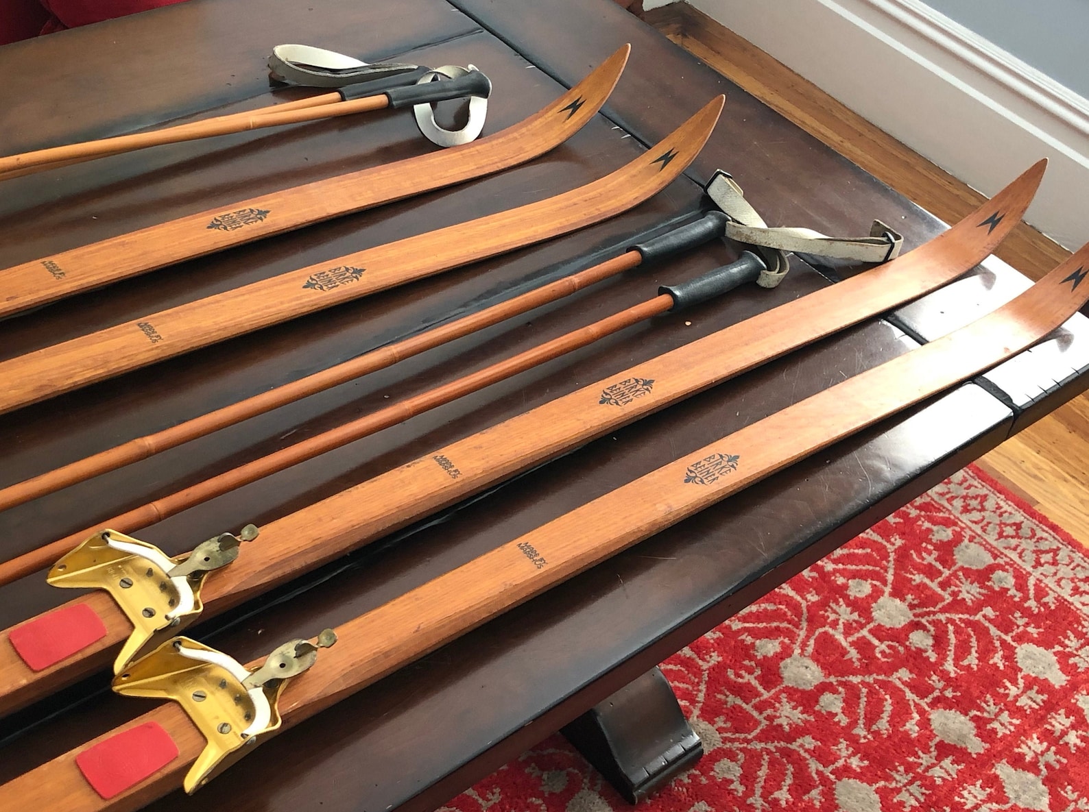 Vintage 1970's Madshus Birkebeiner Wood Cross Country Skis Etsy