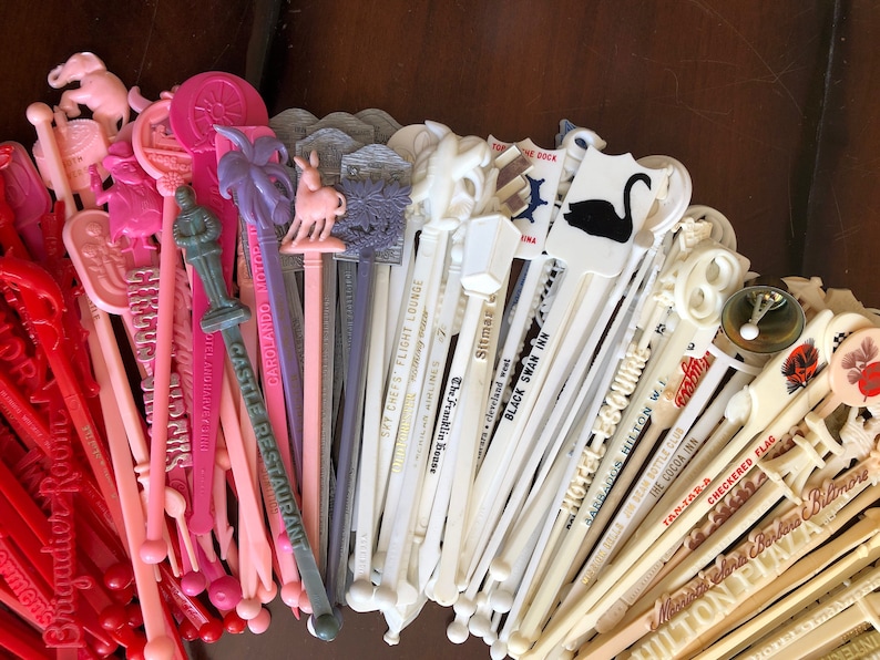 Vintage Swizzle Sticks Set of 15 30 or 50 Assorted Sizes Etsy