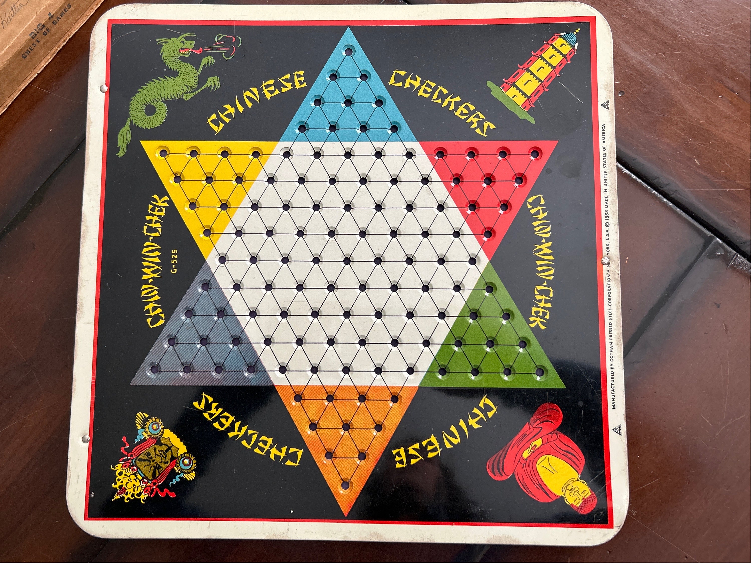 Antique chinese checkers online board