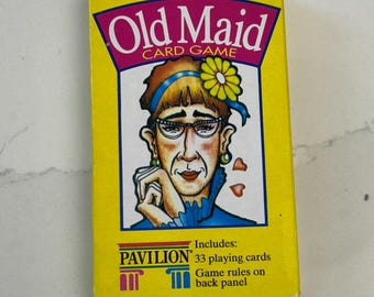 Old Maid Card Game - Deck of Old Maid Cards by Pavillion in Original Carrying Case