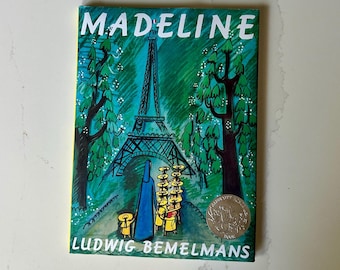 Madeline Book, Original Madeline by Ludwig Bemelmans with the Caldecott Honor Book Medallion Sticker, 1967