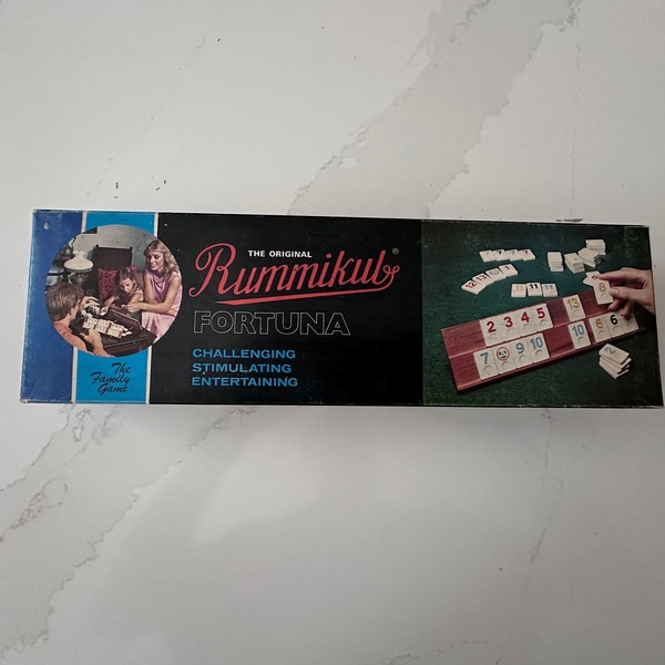 Vintage and Original Game of Rummikub by Fortuna - A family Game, Made in USA- Rummicube Game