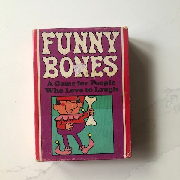 Vintage and Collectible Card Game of Funny Bones by Parker Brothers, 1968