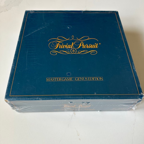 Vintage and Collectible New Old Stock Original Box Set of Trivial Pursuit, 1981