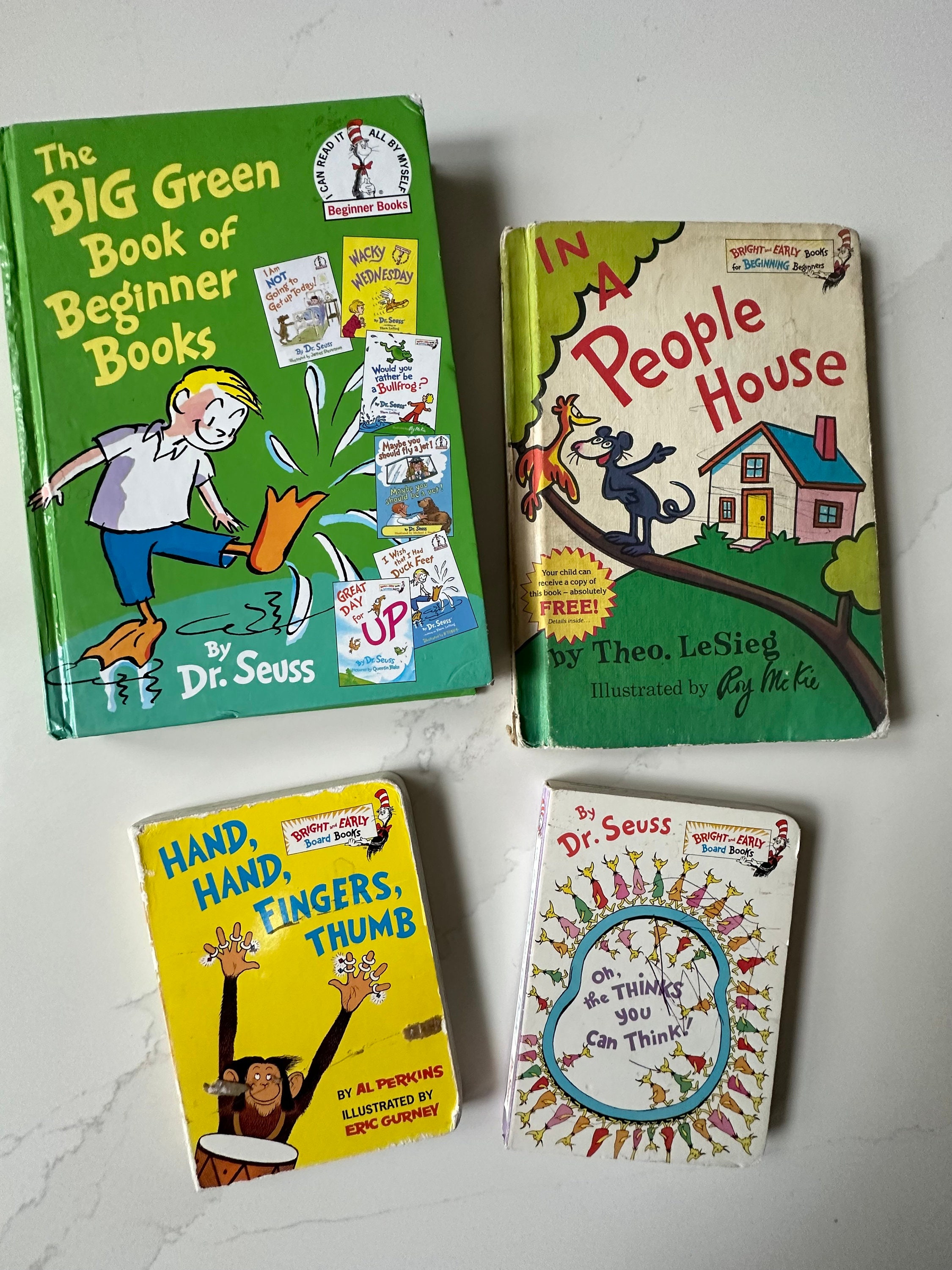 Dr Seuss Books - Vintage Set of Four Children's Dr. Seuss Books