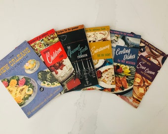 Vintage Set of Six Culinary Arts Studio Cooking Books, 1950s