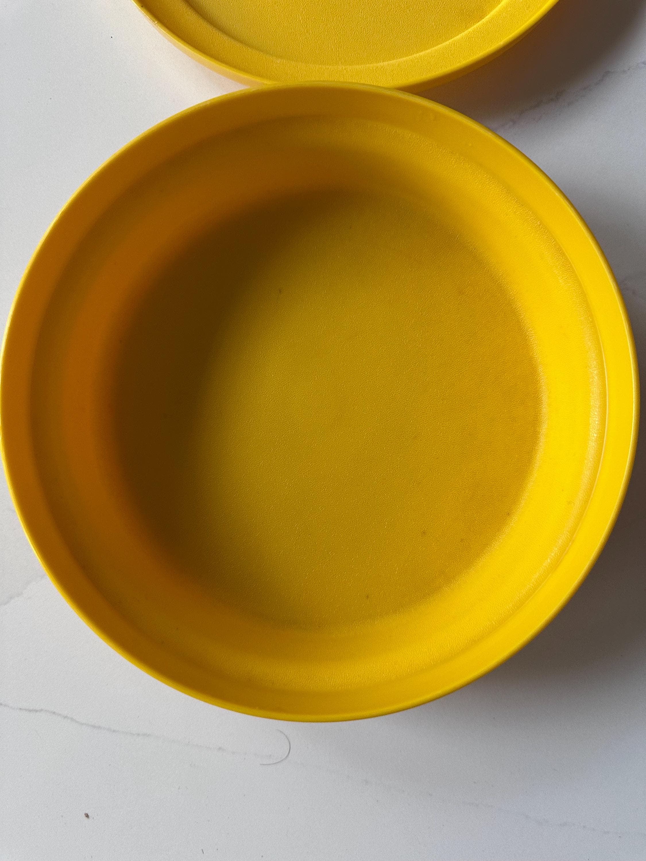 Vintage Yellow Tupperware Container With Lid - Etsy