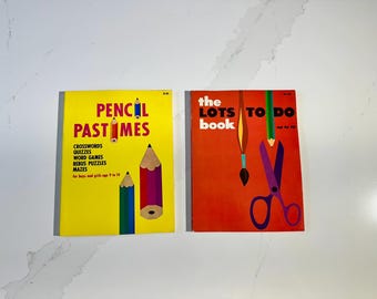 Set of 2 Puzzle Books and Crafting Books by A Doubleday Activity Book