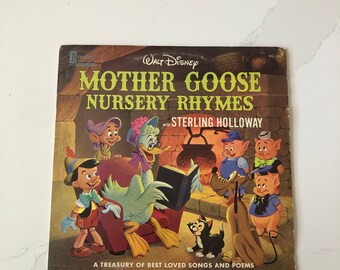 Vintage and Collectible Mother Goose Nursey Rhymes by Walt Disney, DQ1211