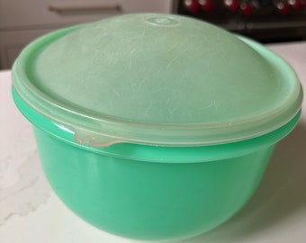 Vintage and Collectible Tupperware Green Lettuce Storage or Storage Container