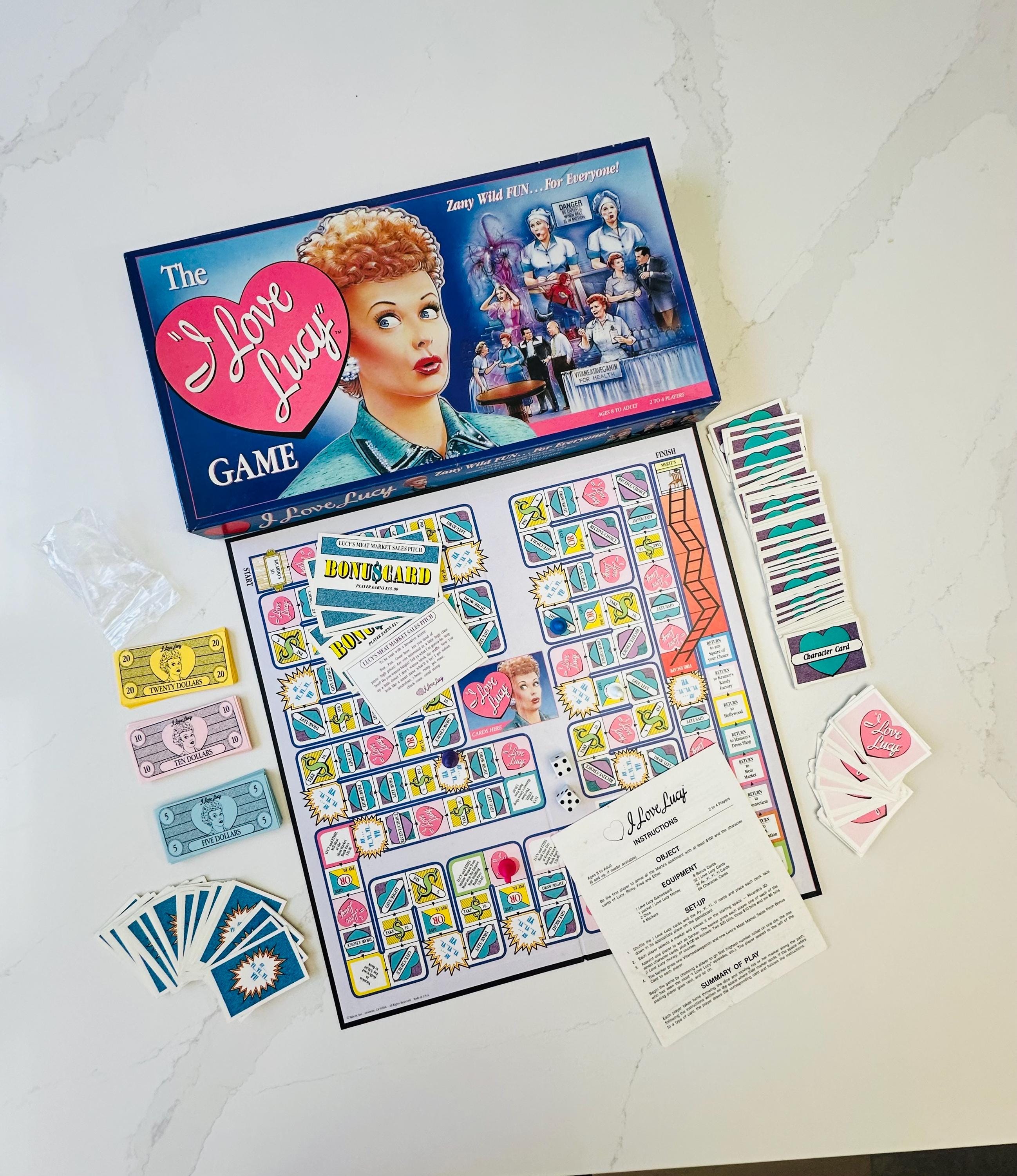I Love Lucy Board Game the Zany Wild Fun Game for Everyone! Ages 8