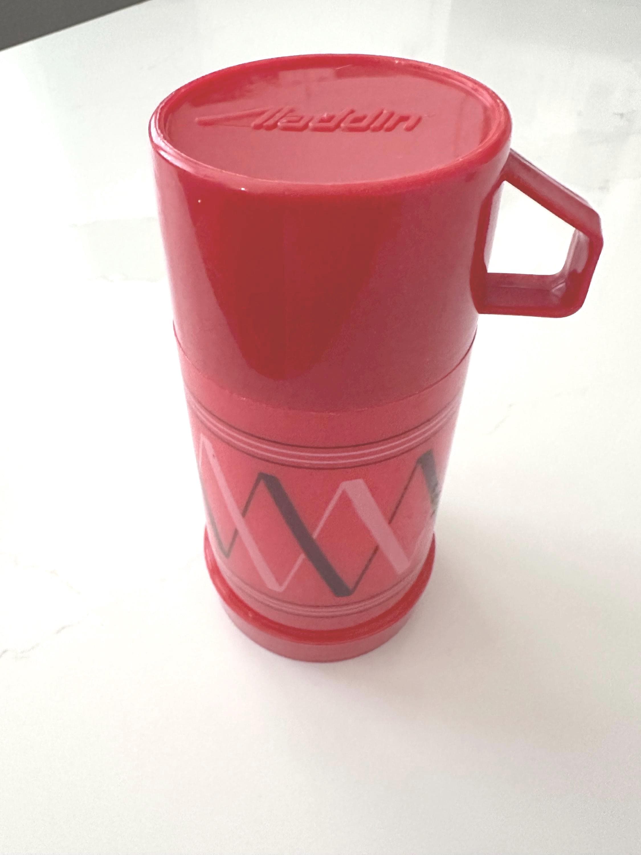 Thermos Plaid - Vintage and Collectible Aladdin Thermos in Red With Great  Detail Cup No. 223 - Etsy