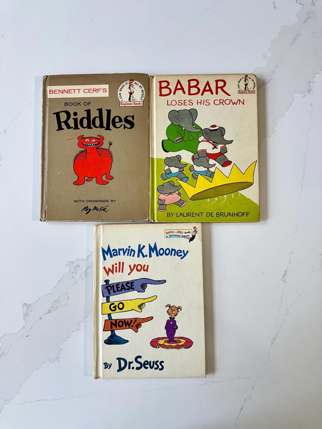 Children's Books - Book of Riddles, Babar Loses His Crown, Marvin K ...