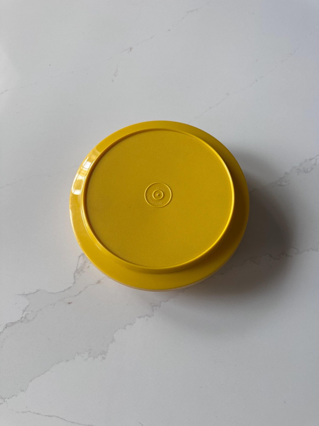 Vintage Yellow Tupperware Container With Lid - Etsy