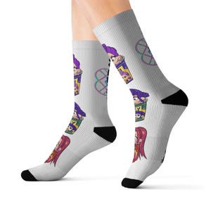 Kpop Demon Hunter Socks – Sublimated Anime Fanwear