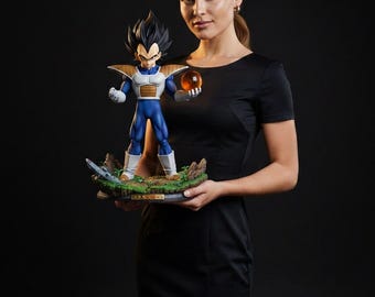 Archivo STL de Vegeta Namek / Rey Vegeta / Modelo imprimible en 3D / Artes marciales / Inspirado en Dragon Ball / Villano alienígena de anime / Descarga digital