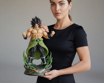 Archivo STL de Broly DBZ / Guerrero de pelo amarillo / Modelo imprimible en 3D / Artes marciales / Inspirado en Dragon Ball / Villano alienígena de anime / Descarga digital