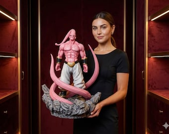 Archivo STL de Majin Evil Super Buu / Modelo imprimible en 3D / Figura modular de anime / Inspirado en Dragon Ball / Villano alienígena de anime / Descarga digital