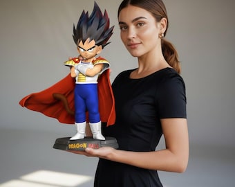Archivo STL de Kid Vegeta / Príncipe Vegeta / Modelo imprimible en 3D / Artes marciales / Inspirado en Dragon Ball / Figura modular de anime / Descarga digital