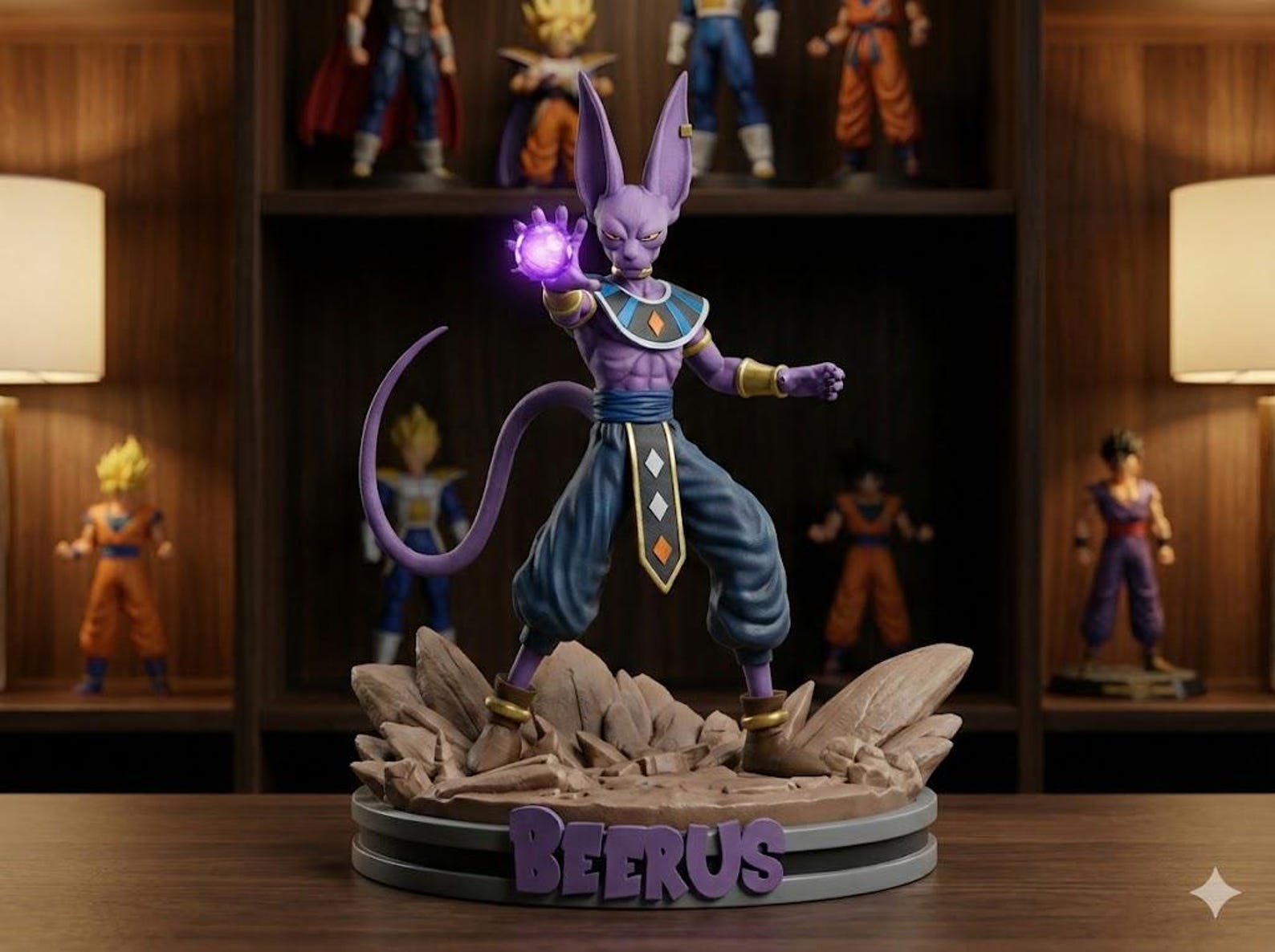Beerus Model Lord Beerus/bills Diorama STL File | Modular Anime Figure | Martial ...