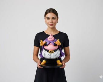 Archivo STL de Majin Buu Fat Alien DBZ / Modelo imprimible en 3D / Figura modular de anime / Inspirado en Dragon Ball / Villano alienígena de anime / Descarga digital