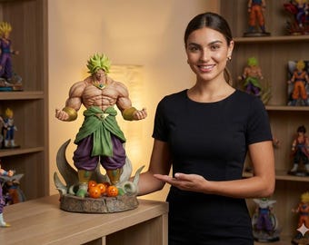 Archivo STL de Super Broly Berserker / Modelo imprimible en 3D / Artes marciales / Inspirado en Dragon Ball / Guerrero de pelo amarillo / Descarga digital