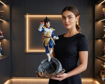 Archivo STL del modelo Egoistic Vegeta / Rey Vegeta / Modelo imprimible en 3D / Artes marciales / Inspirado en Dragon Ball / Figura modular de anime / Descarga instantánea