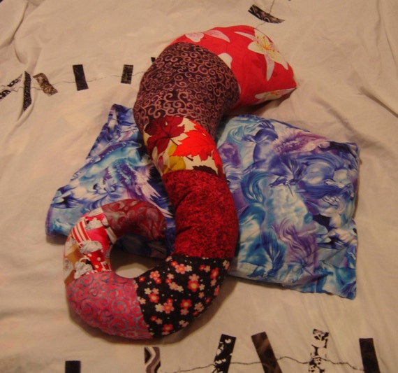 Hot Pink Tentacle Body Pillow Patchwork Zipper Case Etsy