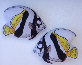 Angelfish weighted fidget toy squeaker or beanbag