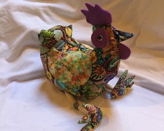 Funky pollo plushie estante niñera muñeca muñeca muñeca muñeca, colorido pollo relleno Cactus Chic