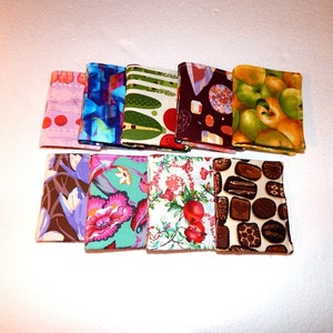Colorful Needle books with felt pages. OOP colors/patterns several to choose from. Kaffe Fasset Tula Pink