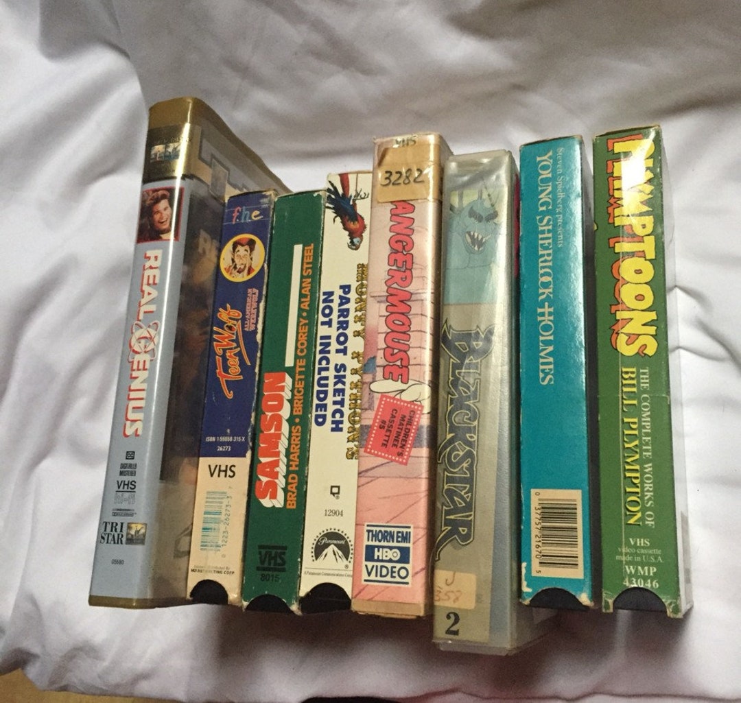 VHS Cartoons and Movies Real Genius, Teen Wolf, Monty Python ...