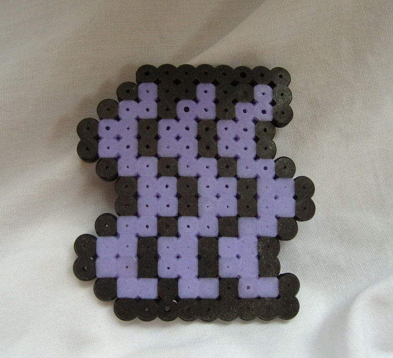 Perler anime art emo sad emoticon barrette Etsy