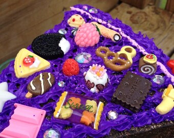 Chocolate dummy cake slice, a weighted decoden sculpture