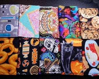 Mini wallet or business card cases with hard backing.