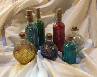 Potion bottle for RPG LARP Halloween decor costumes cosplay prop, glass bottles