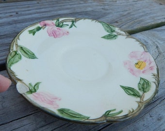 Franciscan Desert Rose vintage platillo de anillo vintage pintado a mano de mediados de siglo decoración