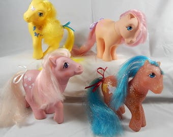 Vintage G1 MLP refurbished ponies some flaws