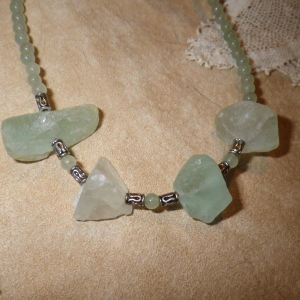 31. Fluorite ~a "Throwing Stones at Glass Hearts" NECKLACE!