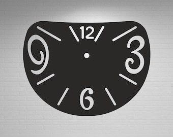 Wall Clock, Laser Cut File, Digital Download, Home Decor, svg dxf dwg cdr