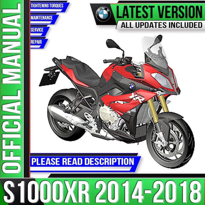 BMW S1000XR Repair Manual 2014-2018 K49 (digital Download) - Etsy