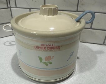 Vintage Rival Little Dipper Electric Stoneware Server Model 3204 Tested