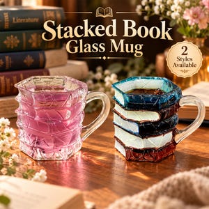 Bücher glas becher