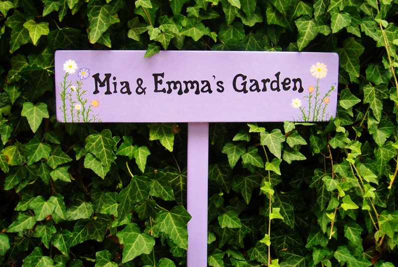 Personalized Garden Sign with stake Garden Decor Custom made | Etsy