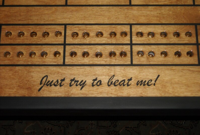 Personalize your Cribbage Table from The Right Jack Add On Etsy