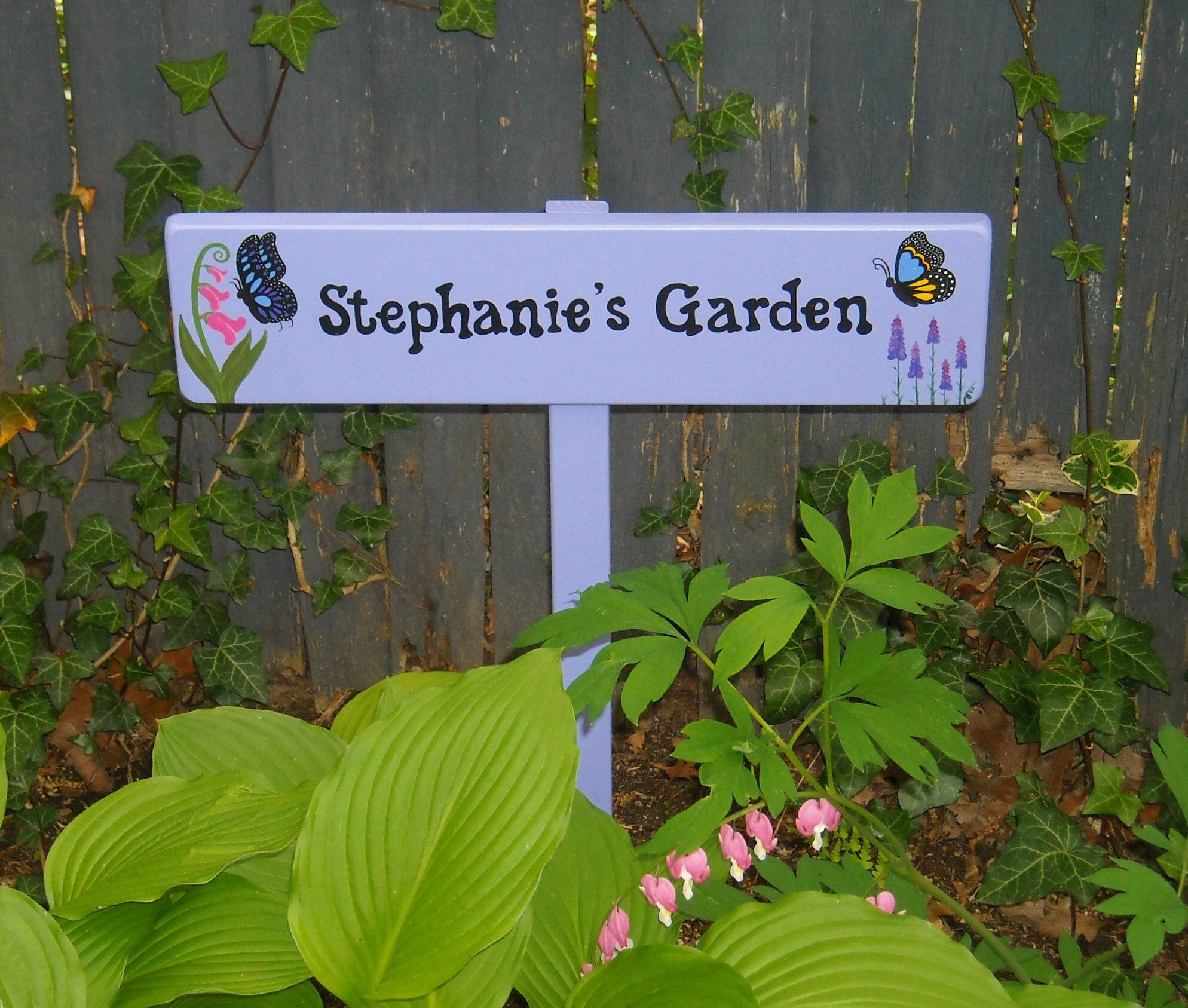 Custom Garden Sign Personalized Garden Sign with stake | Etsy