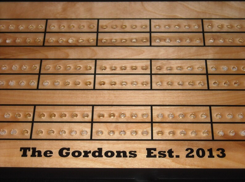 Personalize your Cribbage Table from The Right Jack Add On Etsy
