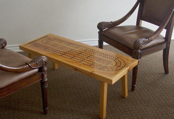 Cribbage Table Cribbage Board Game Room Furniture Etsy